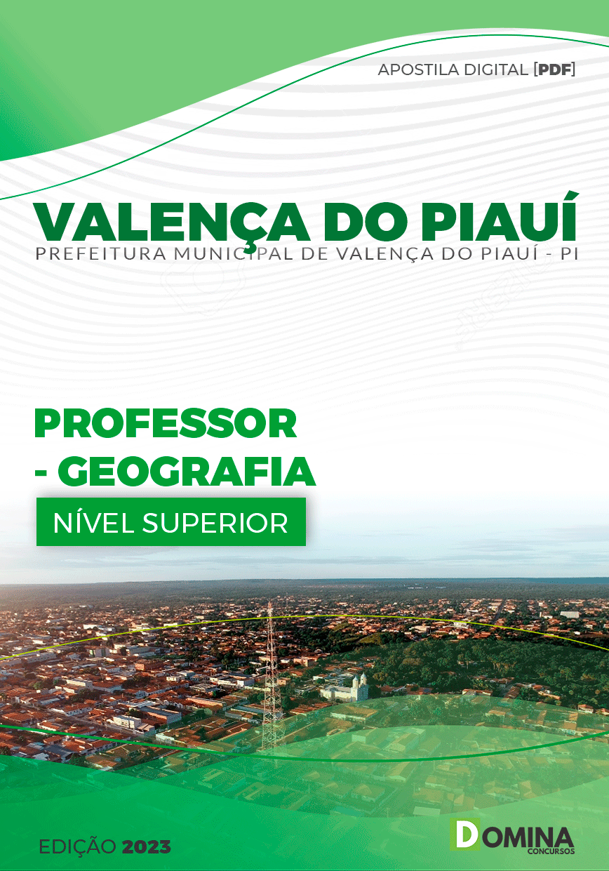 Apostila Concurso Pref Valença PI 2023 Professor Geografia