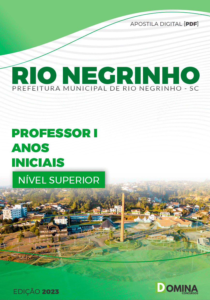 Apostila Pref Rio Negrinho SC 2023 Professor Anos Iniciais