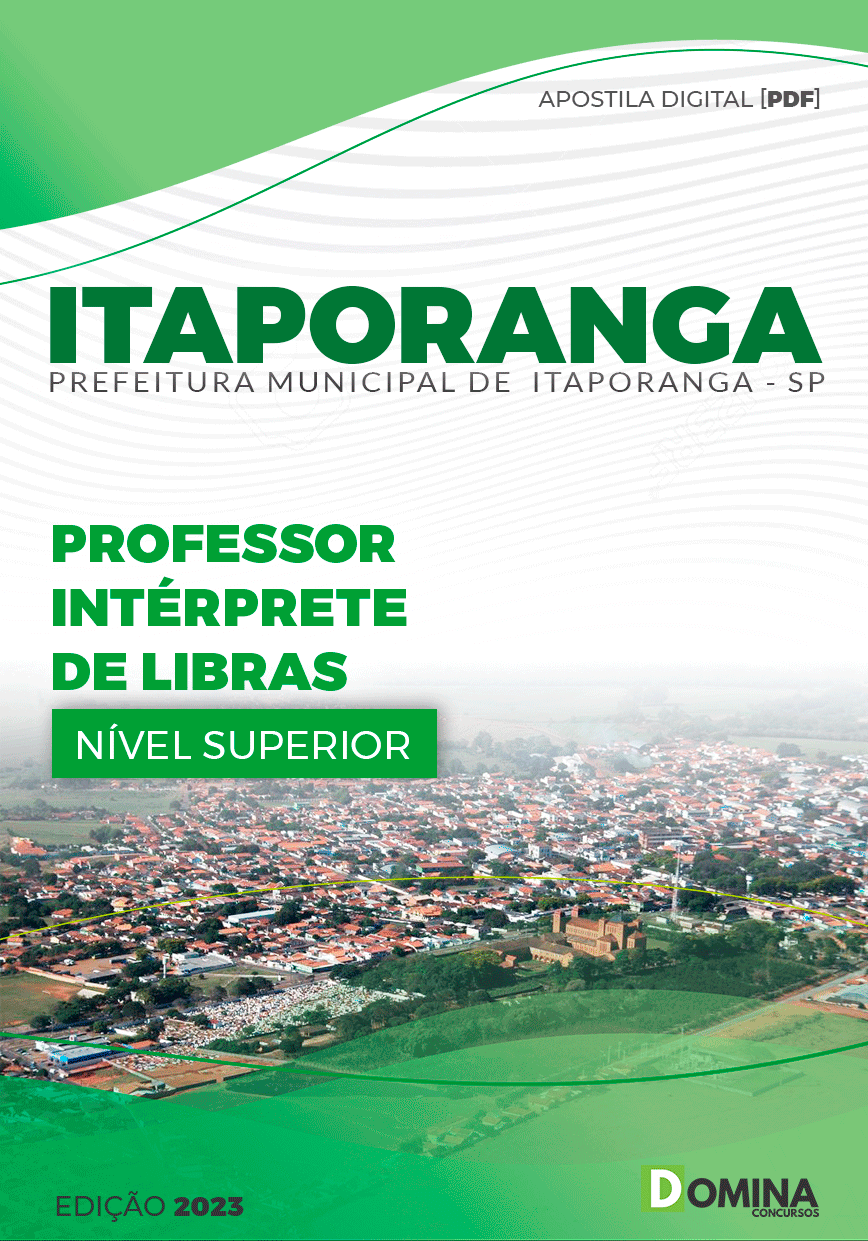 Apostila Pref Itaporanga SP 2024 Professor Intérprete Libras