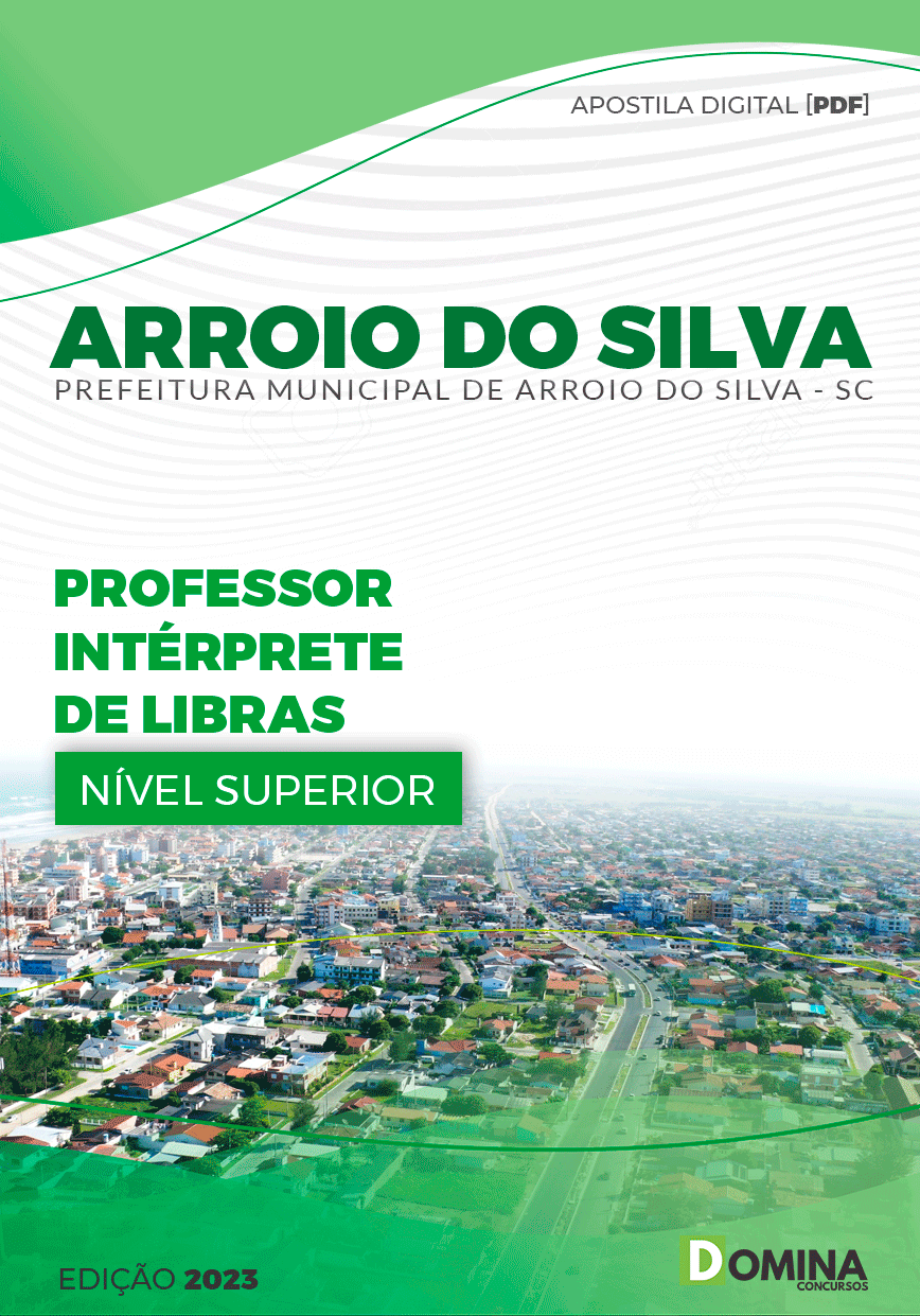 Apostila Pref Arroio do Silva SC 2023 Professor de LIBRAS