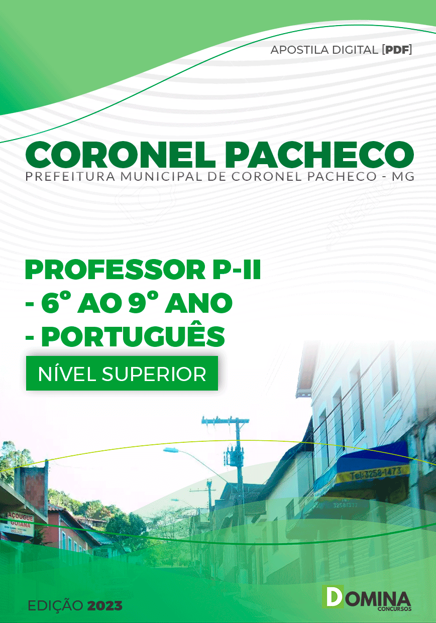 Apostila Pref Coronel Pacheco MG 2024 Professor Português