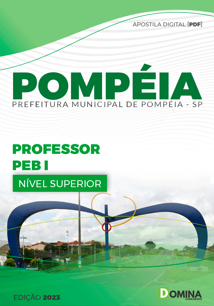 Apostila Pref Pompéia SP 2023 Professor PEB I