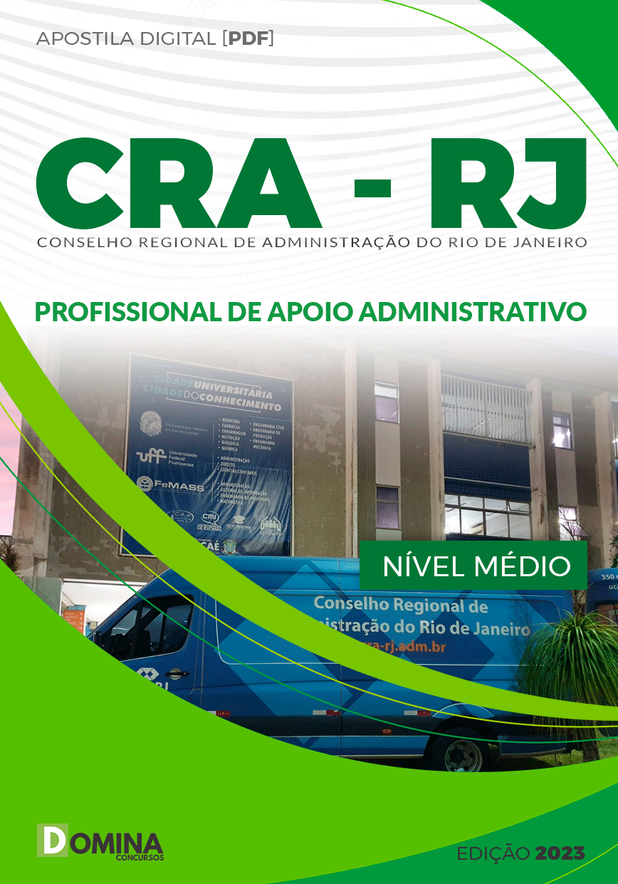 Apostila CRA RJ 2023 Profissional de Apoio Administrativo