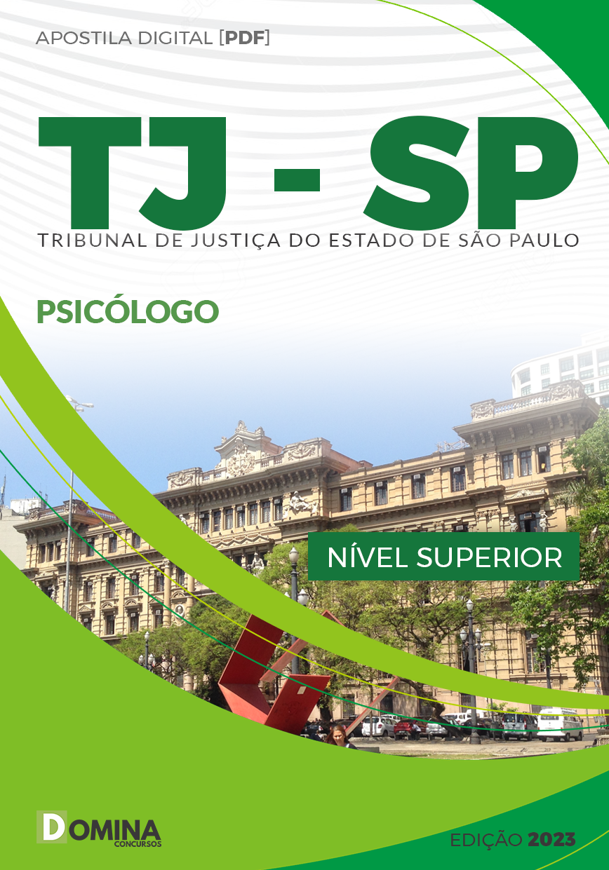 Apostila Concurso Público TJ SP 2024 Psicólogo