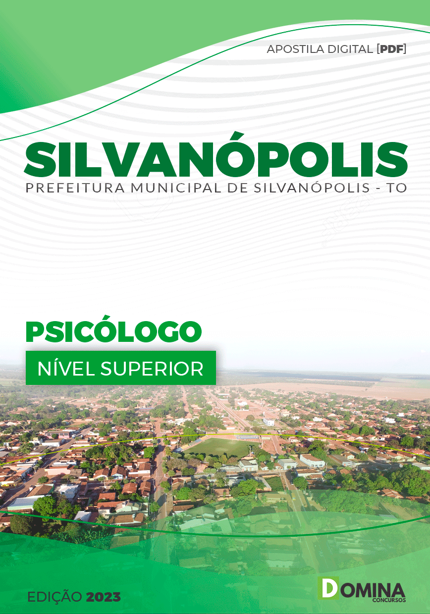 Apostila Pref Silvanópolis TO 2023 Psicólogo