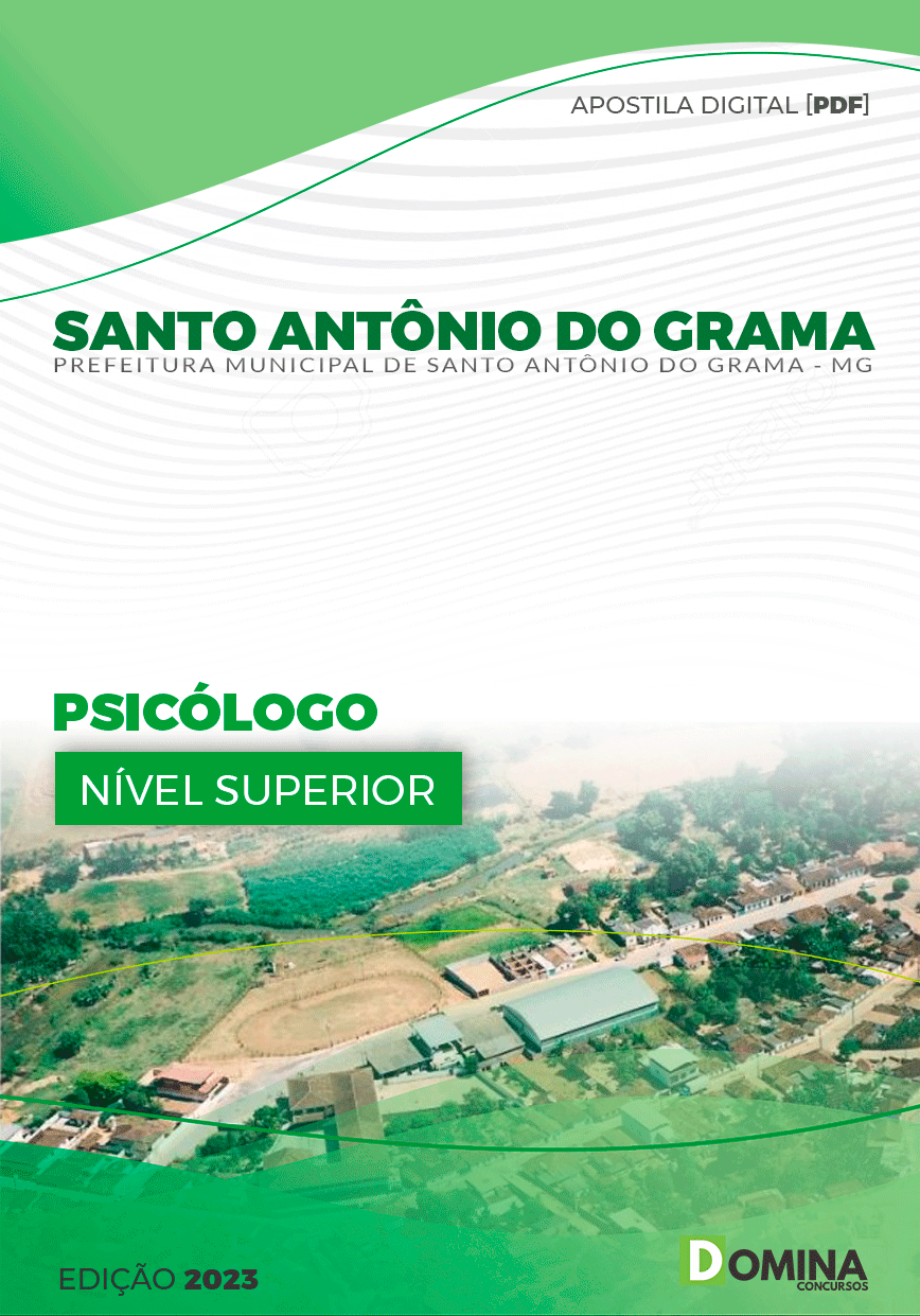 Pref Santo Antônio do Grama MG 2023 Psicólogo