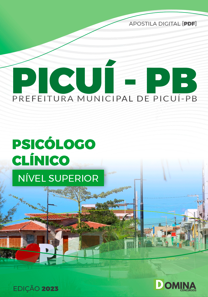Apostila Pref Picuí PB 2023 Psicólogo Clínico