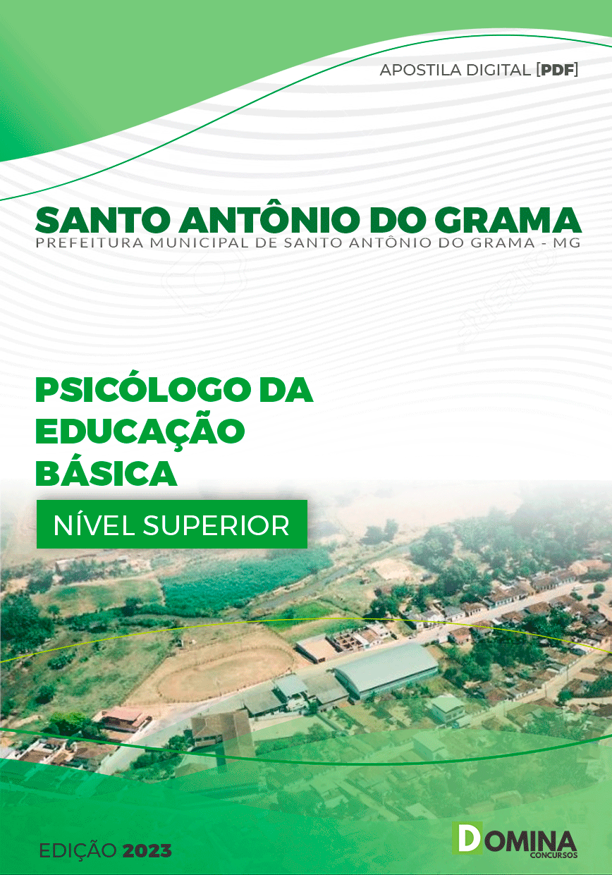 Pref Santo Antônio do Grama MG 2023 Psicólogo Educação Basic