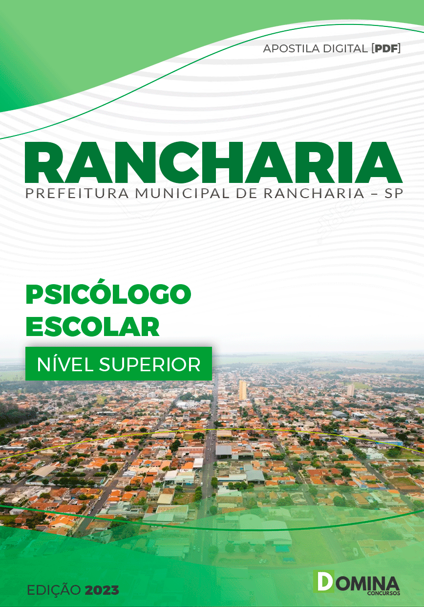 Apostila Pref Rancharia SP 2023 Psicólogo Escolar