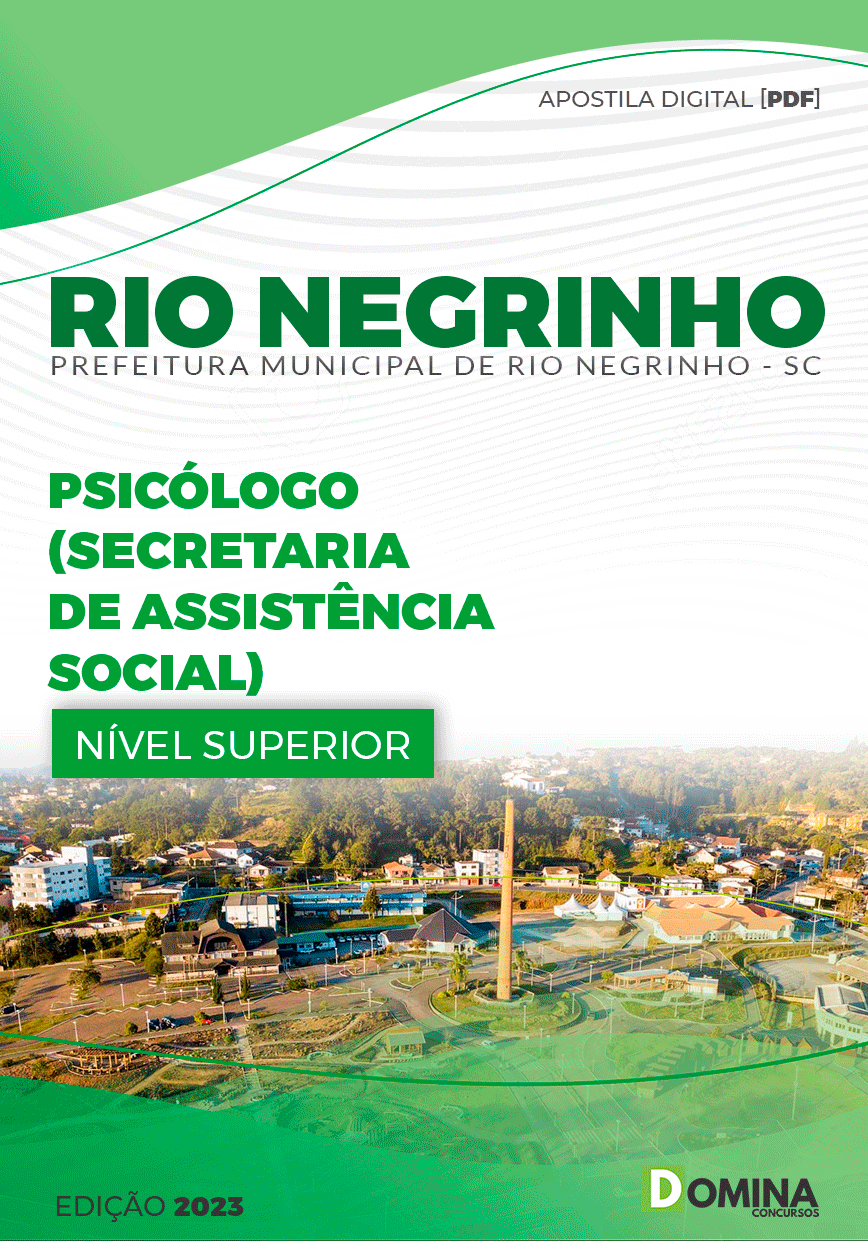 Apostila Pref Rio Negrinho SC 2023 Psicólogo Assistência Social