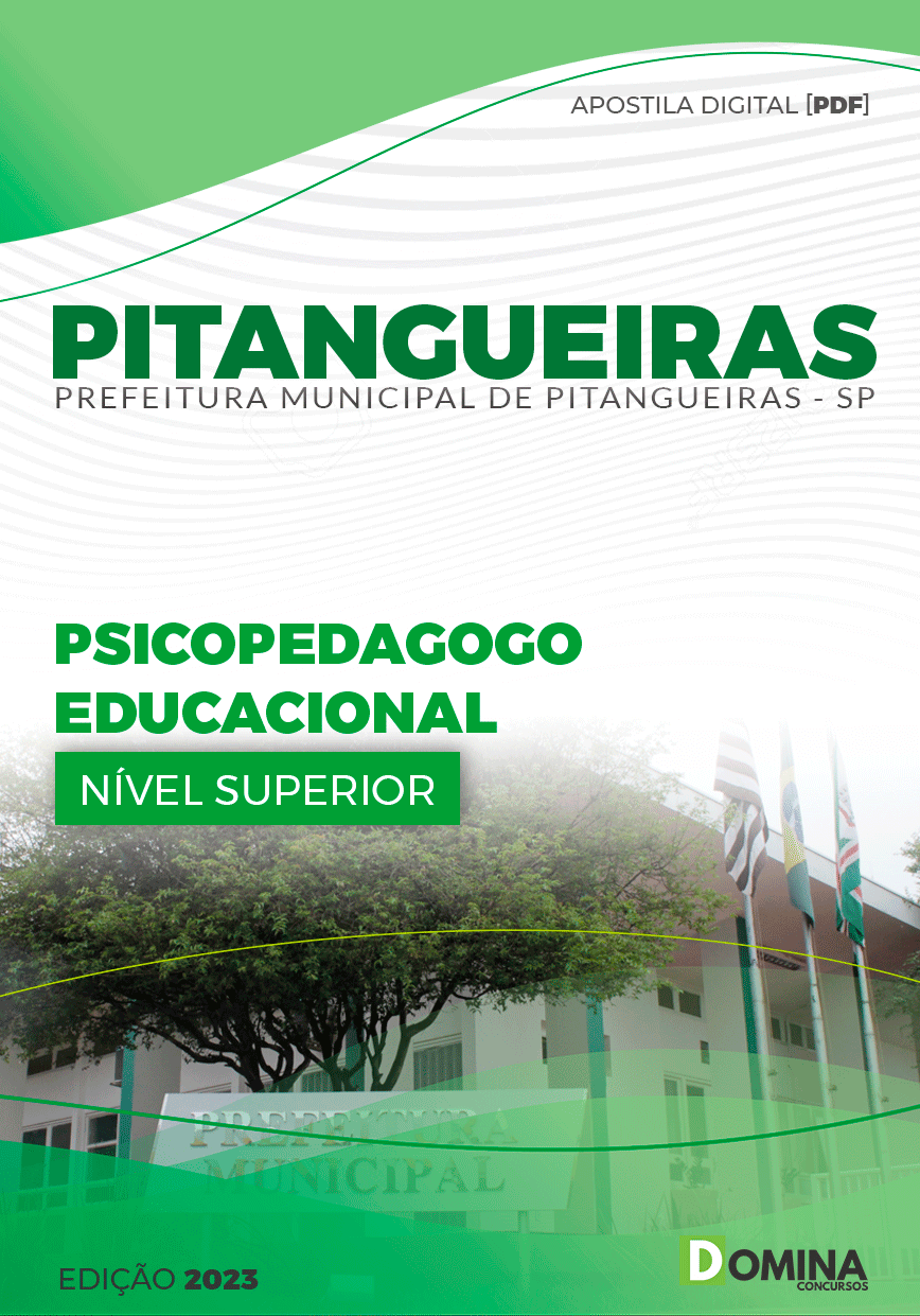 Apostila Pref Pitangueiras SP 2024 Psicopedagogo Educacional