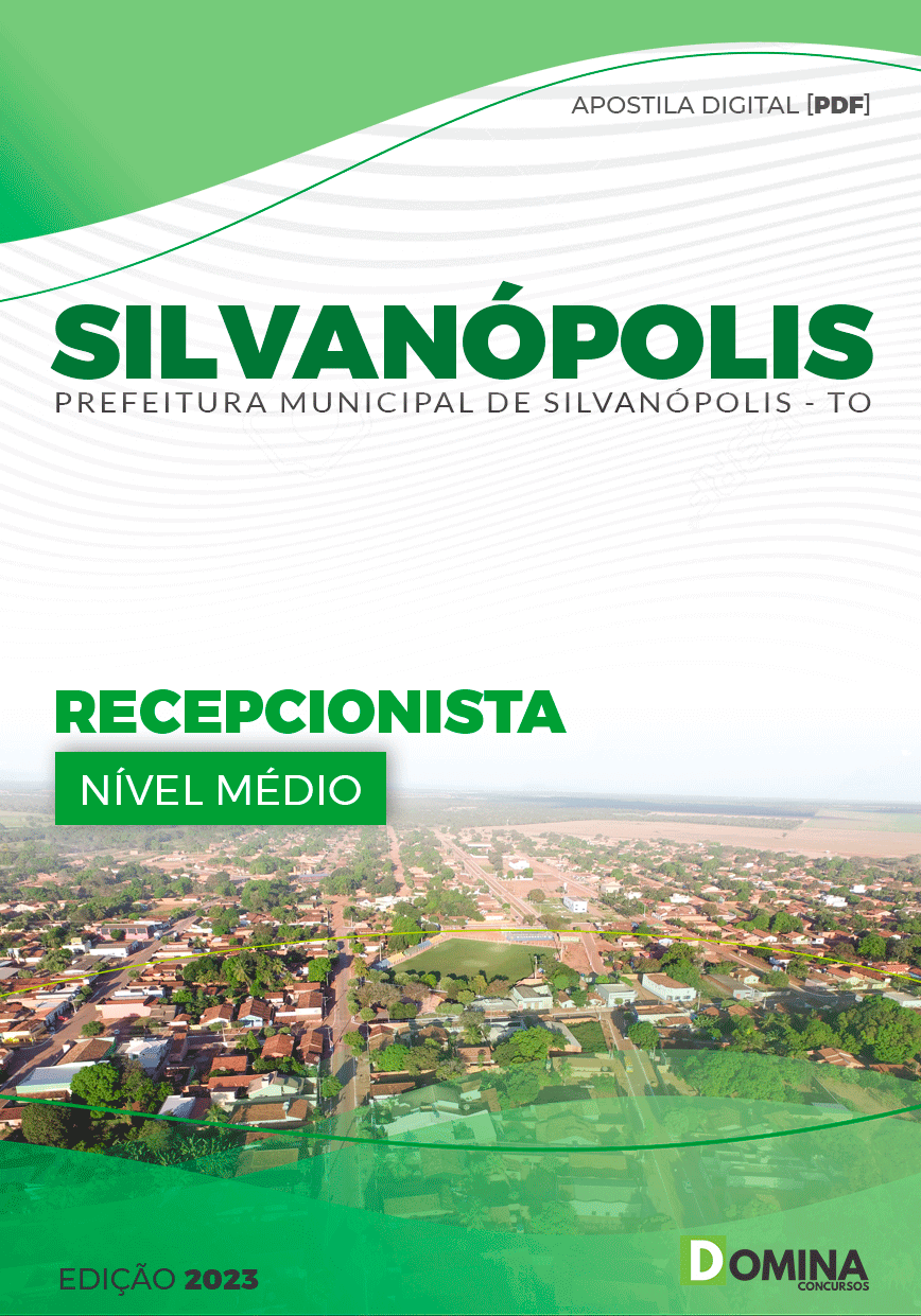 Apostila Pref Silvanópolis TO 2023 Recepcionista
