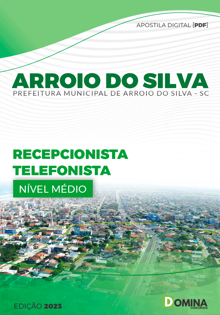 Apostila Pref Arroio do Silva SC 2023 Recepcionista Telefonista