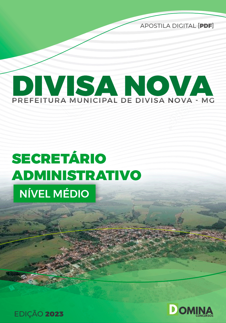 Apostila Prefeitura Divisa Nova MG 2023 Secretário Administrativo