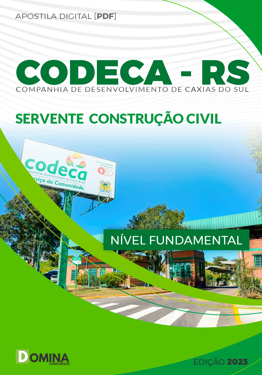 Apostila Concurso CODECA RS 2023 Servente Construção Civil