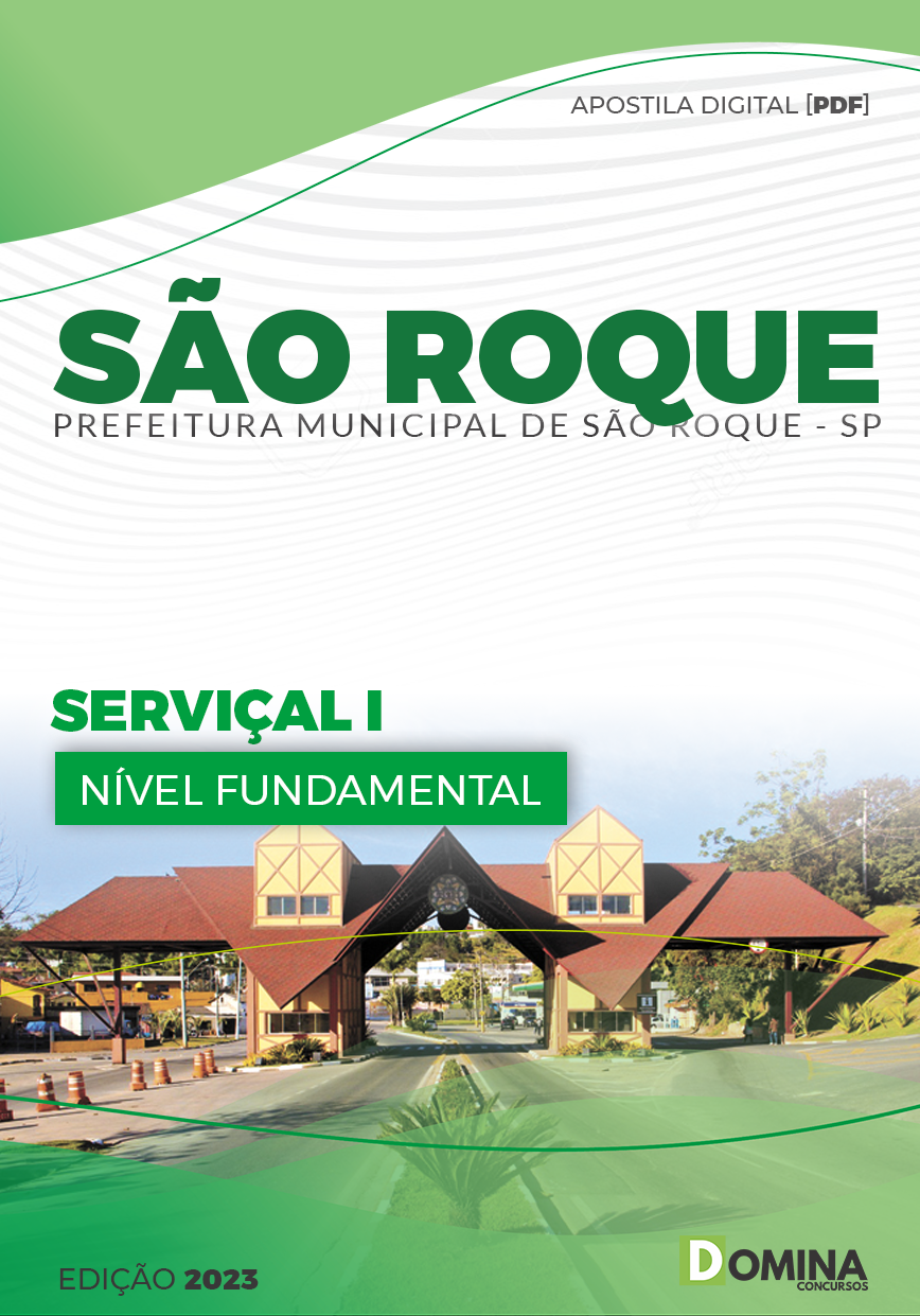Apostila Pref São Roque SP 2023 Serviçal