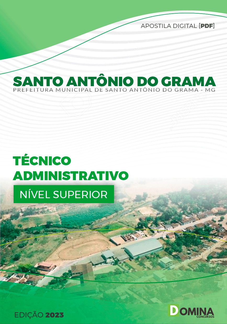 Pref Santo Antônio do Grama MG 2023 Técnico Administrativo