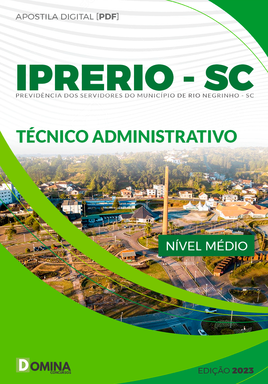 Apostila IPRERIO Rio Negrinho SC 2023 Técnico Administrativo