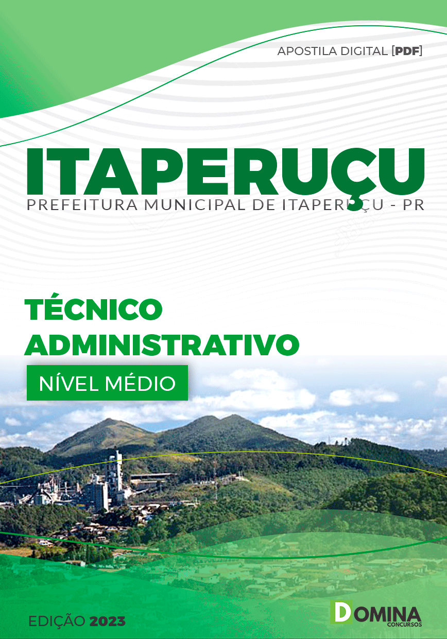 Apostila Concurso Pref Itaperuçu PR 2023 Técnico Administrativo