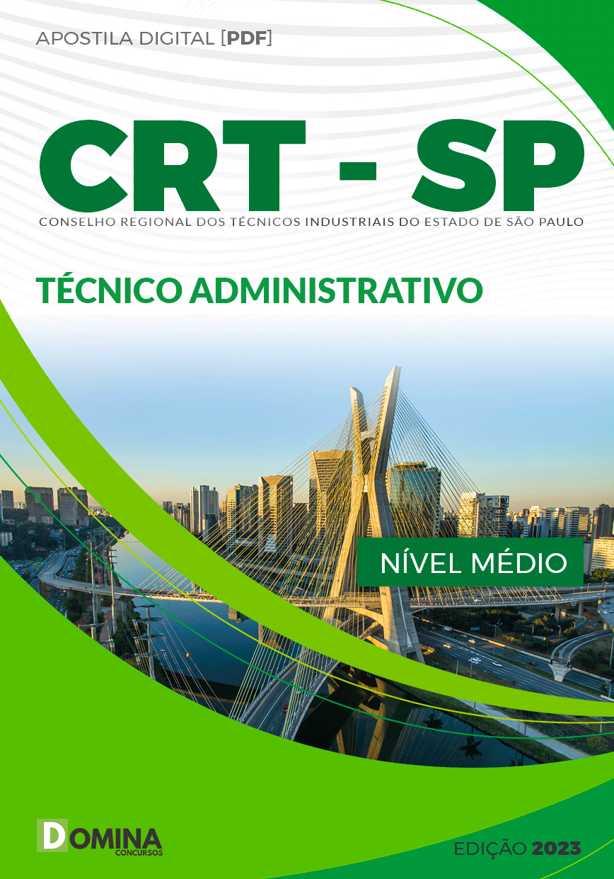 Apostila CRT SP 2023 Técnico Administrativo
