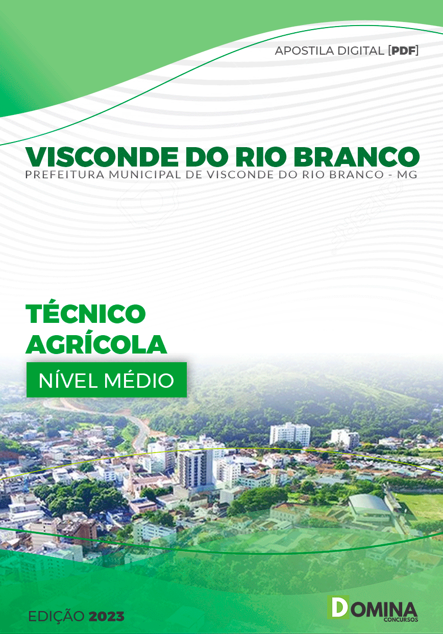 Apostila Pref Visconde do Rio Branco MG 2023 Técnico Agrícola