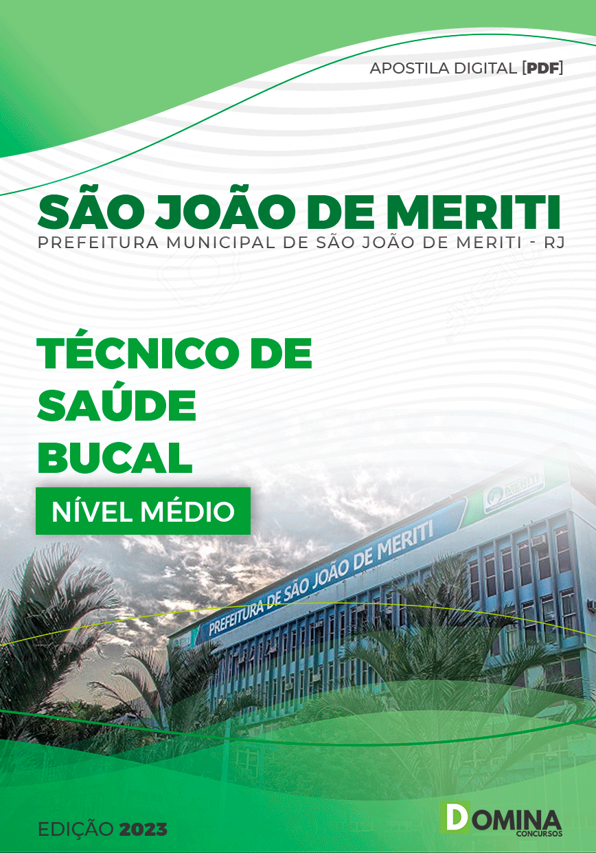 Pref São João de Meriti RJ 2023 Técnico de Saúde Bucal