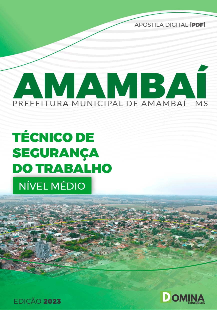 Apostila Pref Amambai MS 2023 Técnico Segurança Trabalho