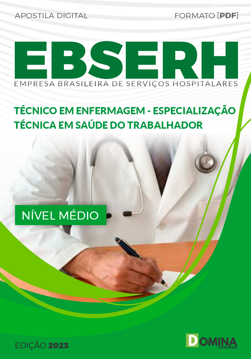 Apostila Concurso EBSERH 2023 Técnico Saúde Trabalhador