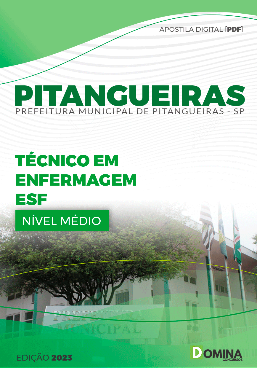 Apostila Concurso Pref Pitangueiras SP 2024 Técnico Enfermagem ESF