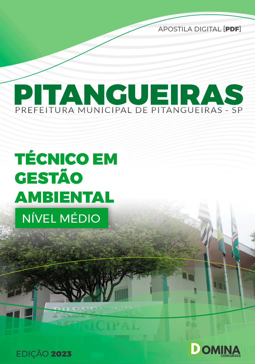Apostila Concurso Pref Pitangueiras SP 2024 Técnico Gestão Ambiental