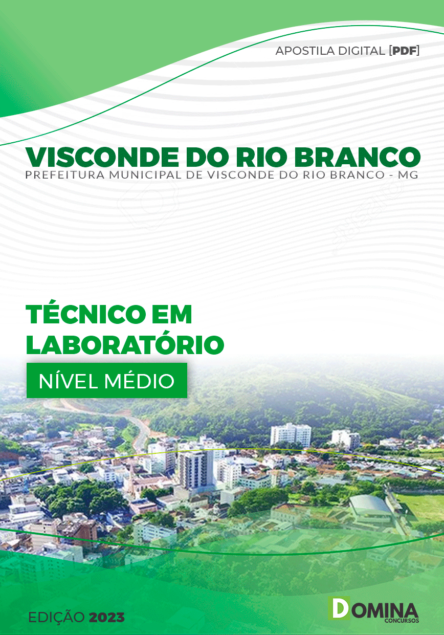 Apostila Pref Visconde do Rio Branco MG 2023 Técnico Laboratório