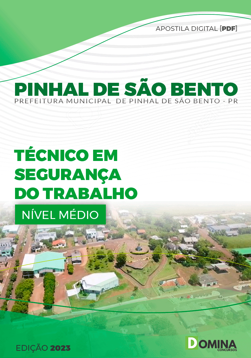 Apostila Pref Pinhal de São Bento PR 2023 Técnico Segurança Trabalho