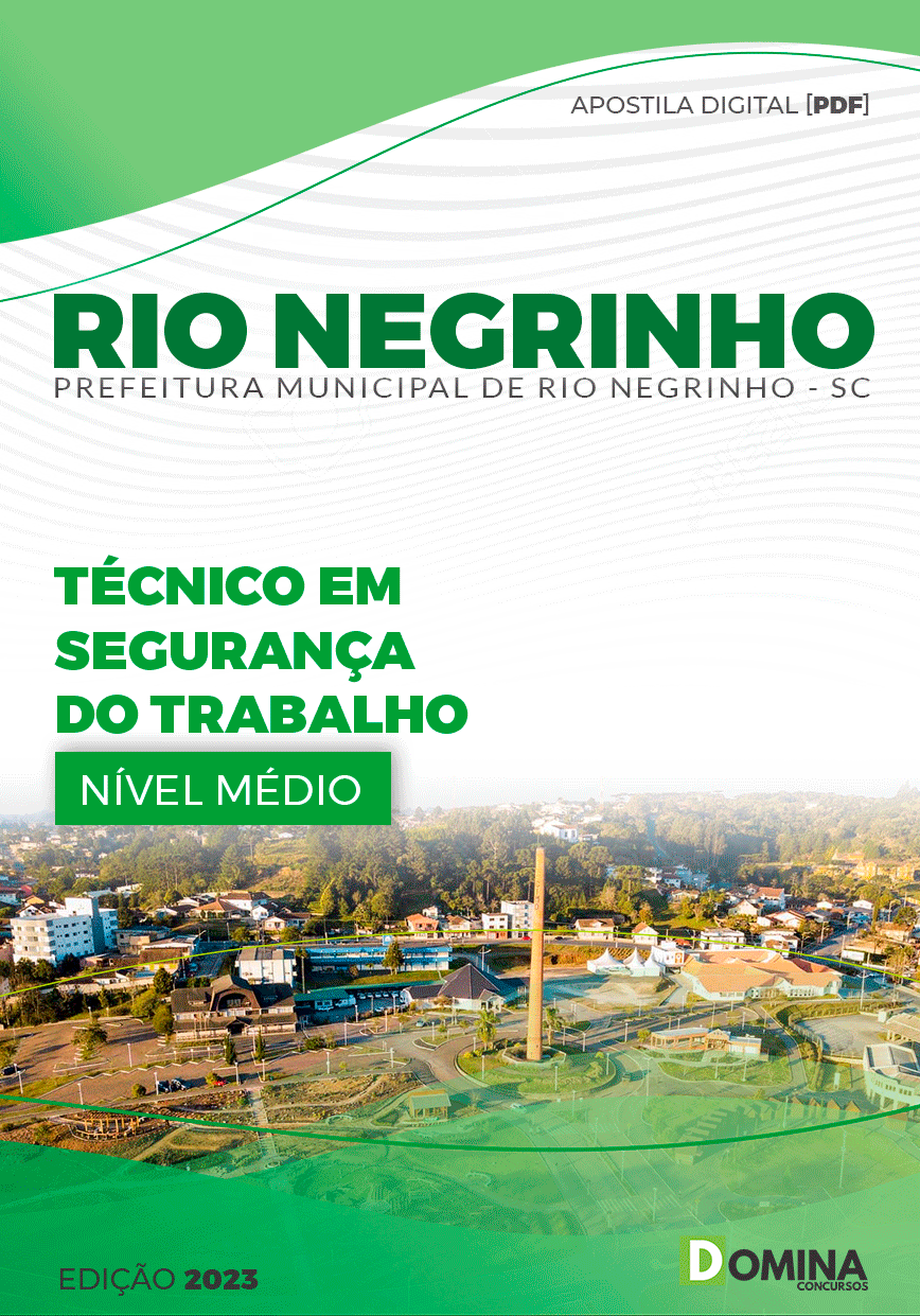 Apostila Pref Rio Negrinho SC 2023 Técnico Segurança Trabalho
