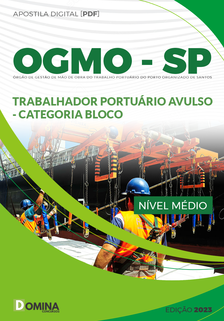 Apostila OGMO Santos SP 2023 Trabalhador Portuário Avulso
