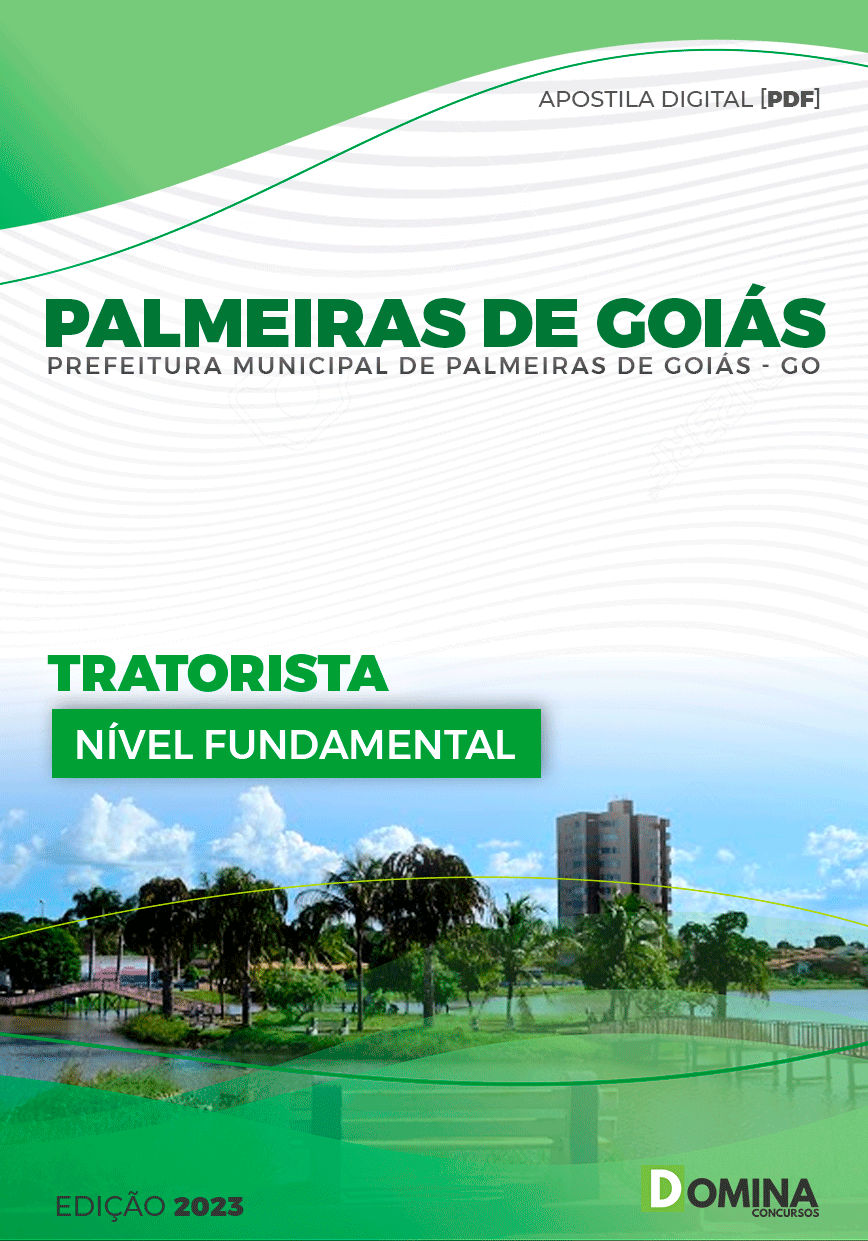 Apostila Pref Palmeiras de Goiás GO 2024 Tratorista