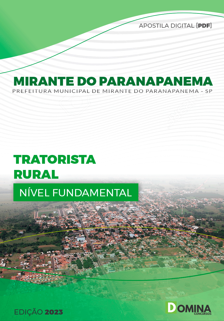 Pref Mirante Paranapanema SP 2023 Tratorista Rural
