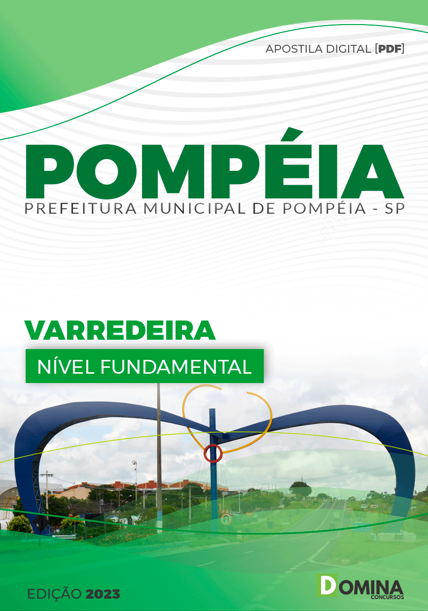 Apostila Pref Pompéia SP 2023 Varredeira
