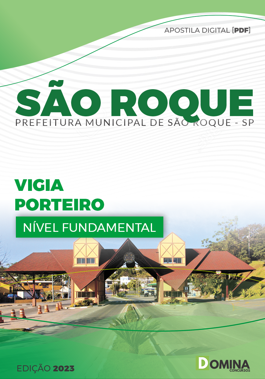 Apostila Pref São Roque SP 2023 Vigia Porteiro