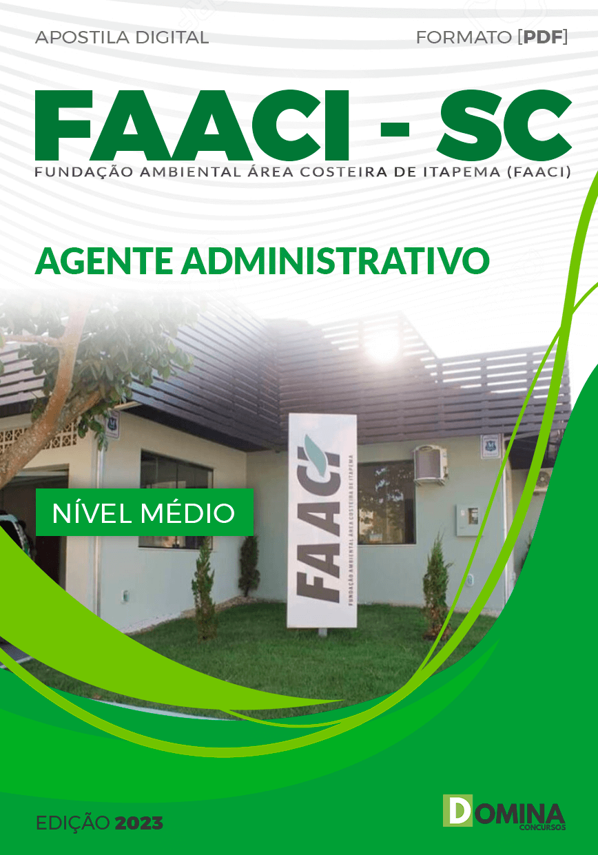 Apostila Concurso FAACI SC 2023 Agente Administrativo