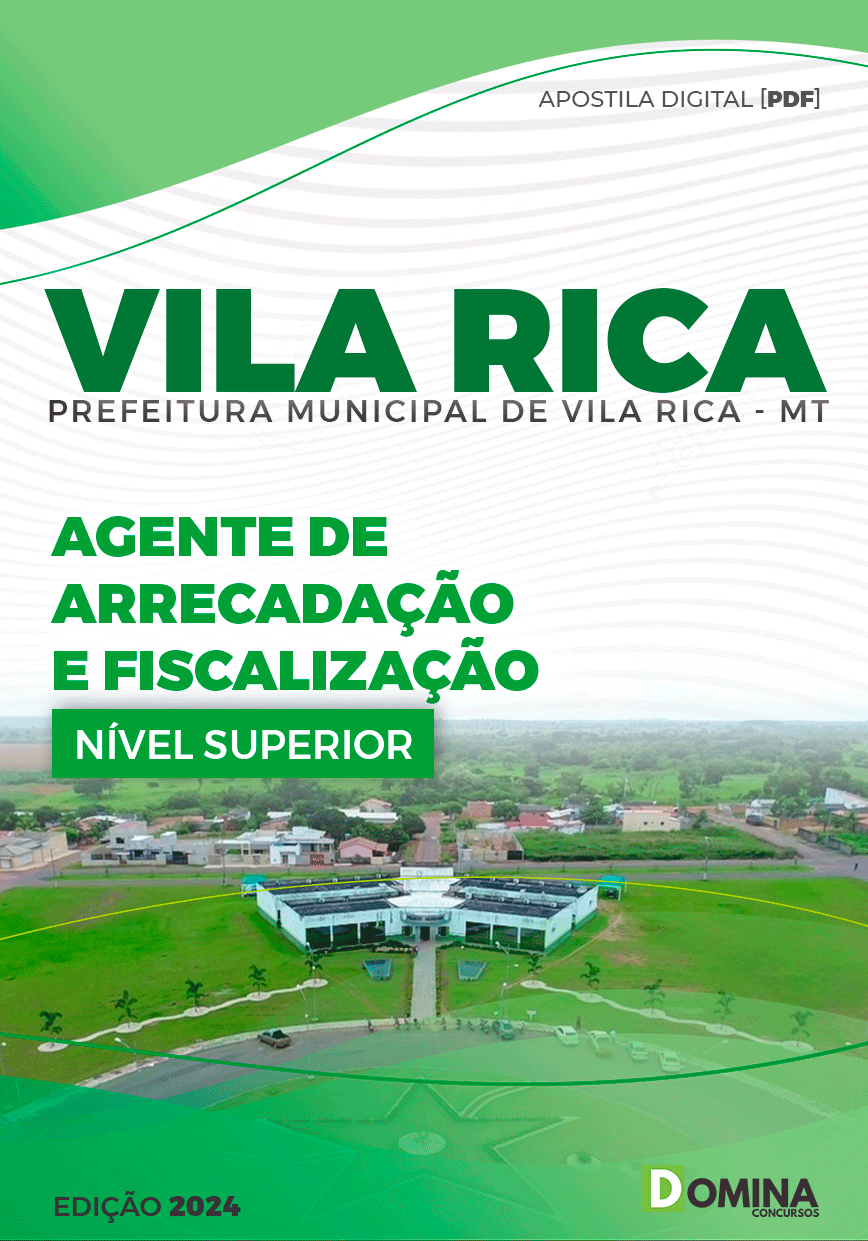 Pref Vila Rica MT 2024 Agente de Arrecadação e Fiscalização
