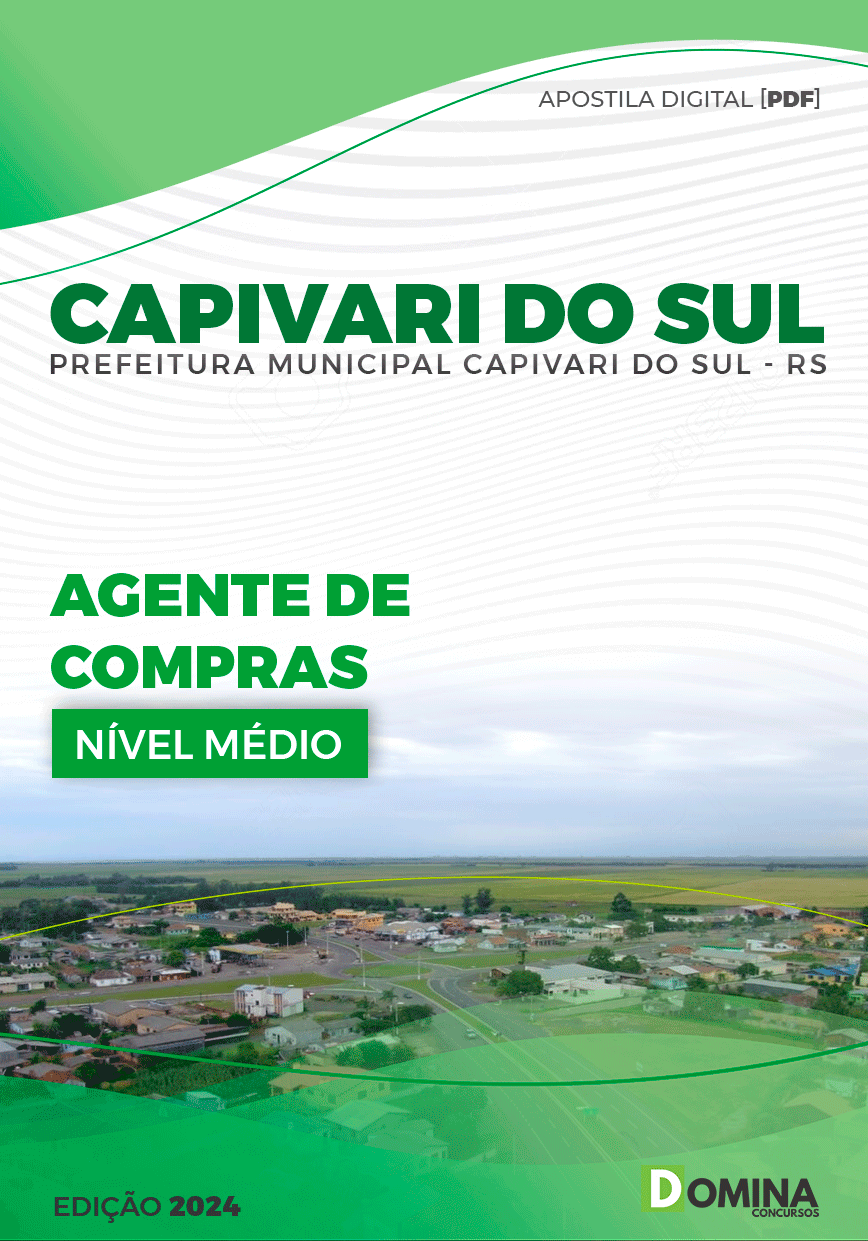 Apostila Pref Capivari do Sul RS 2024 Agente Compras