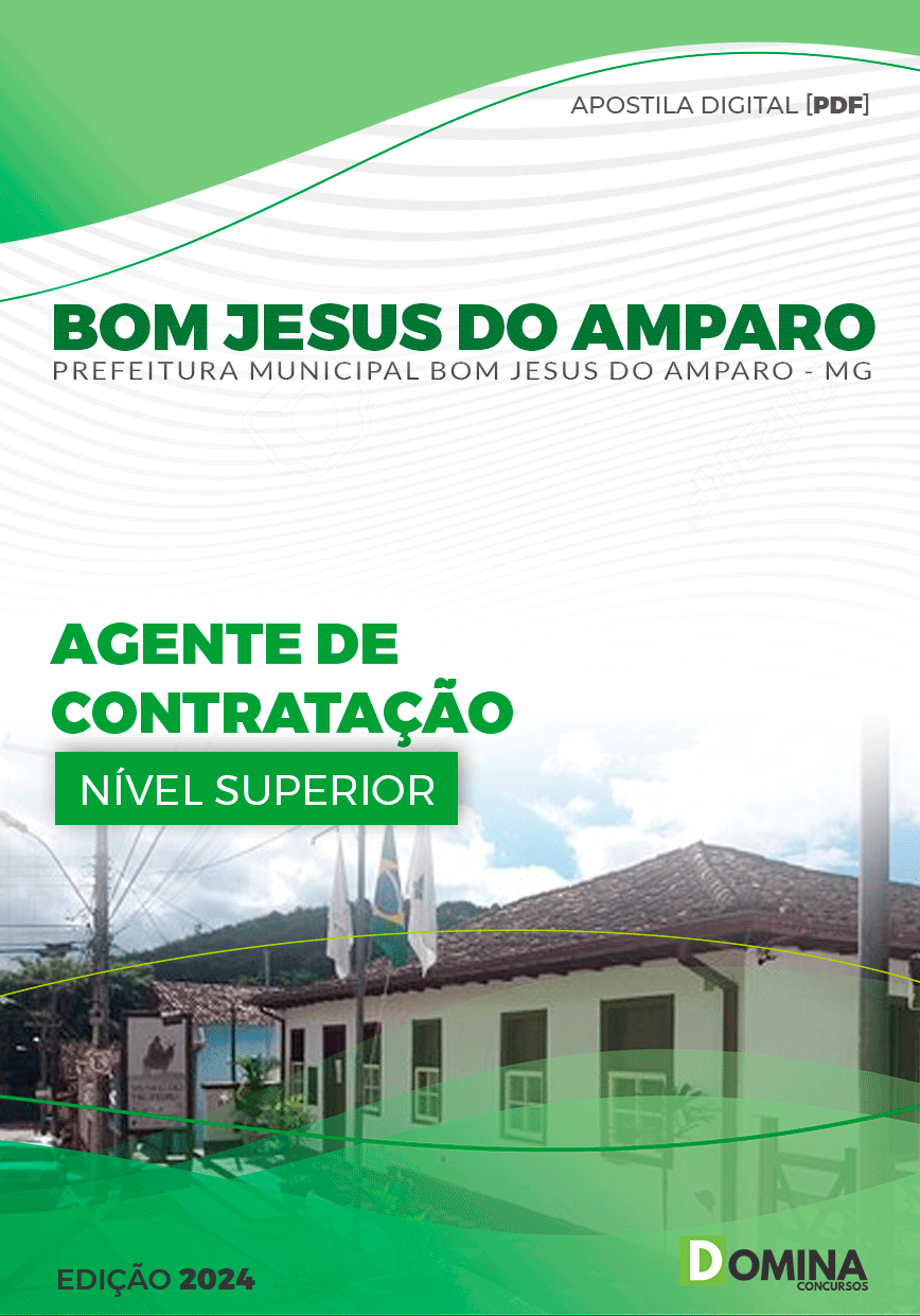 Pref Bom Jesus do Amparo MG 2024 Agente de Contratação