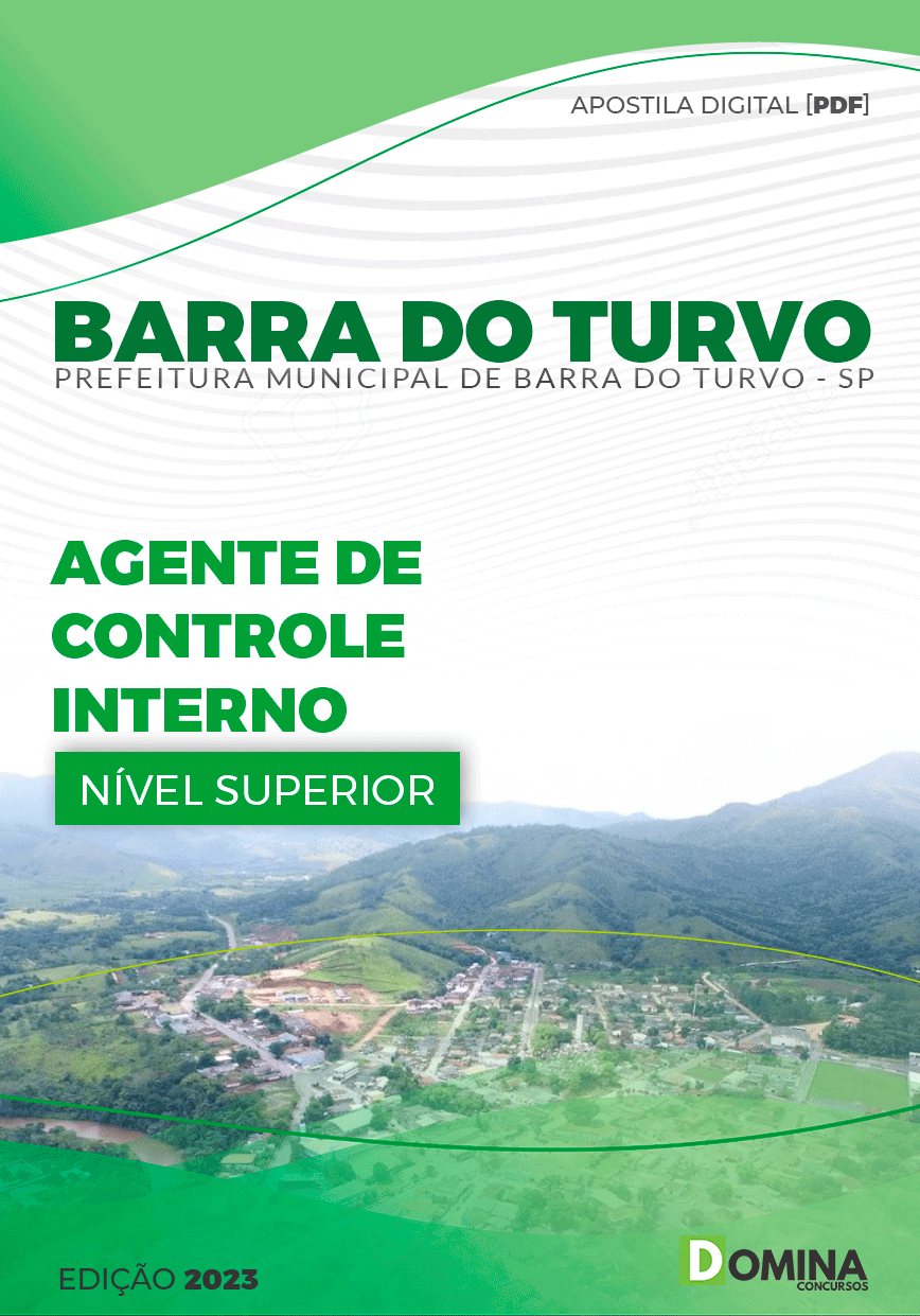 Apostila Pref Barra do Turvo SP 2023 Agente Controle Interno