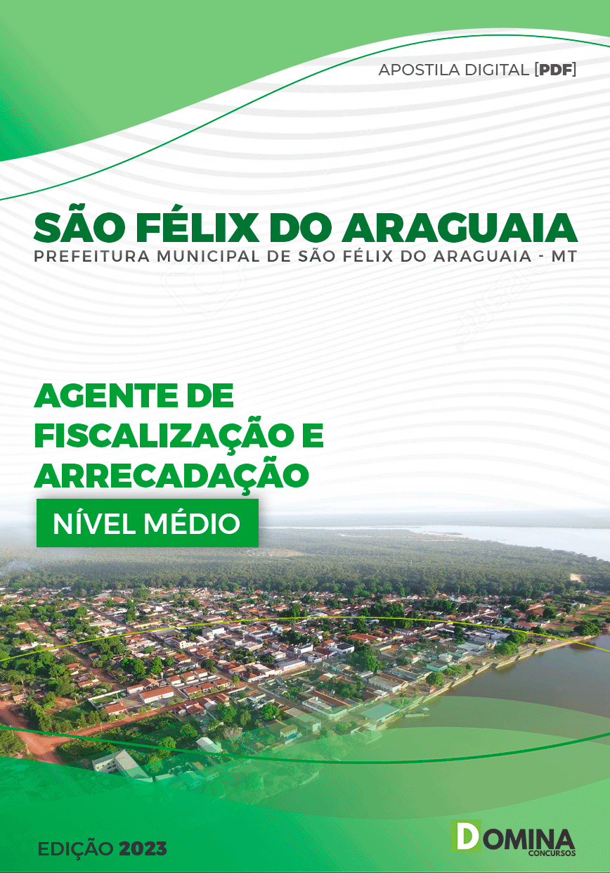 Apostila Pref São Félix do Araguaia MT 2023 Agente Fiscalização