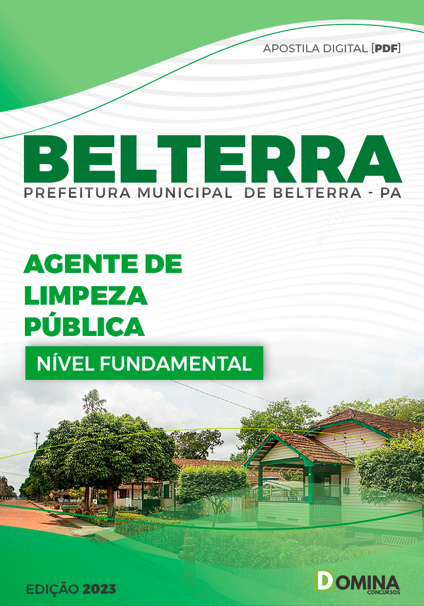 Apostila Concurso Pref Belterra PA 2023 Agente Limpeza Pública