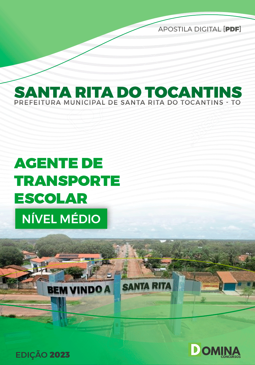 Apostila Pref Santa Rita do Tocantins TO 2023 Agente Transporte Escolar