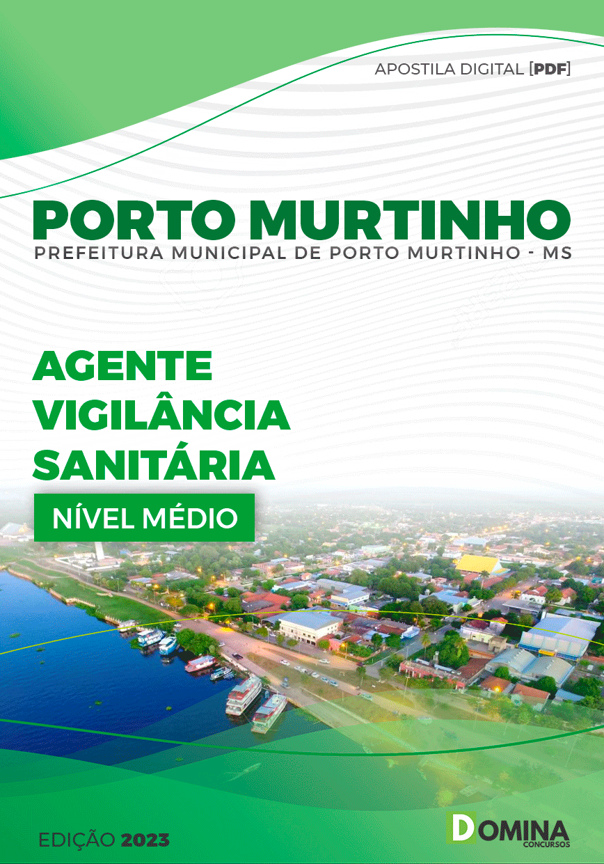 Apostila Pref Porto Murtinho MG 2023 Agente Vigilâncias Sanitária