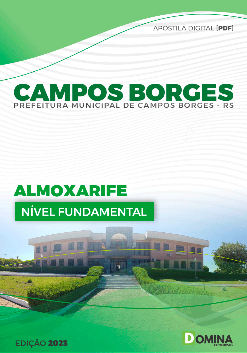 Apostila Pref Campos Borges RS 2023 Almoxarife