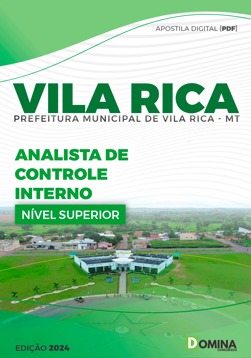 Apostila Pref Vila Rica MT 2024 Analista de Controle Interno