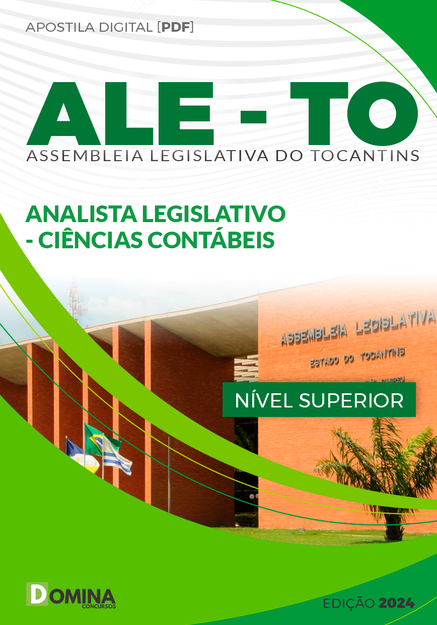 Apostila ALE TO 2024 Analista Legislativo Ciências Contábeis